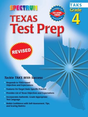 cover image of Texas Test Prep, Grade 4